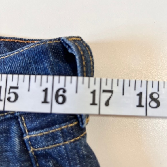 Vintage J.Crew Stretch Straight Leg Jeans Dark Wash Blue Denim Womens Sz 4 USA - Picture 4 of 10